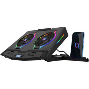 AQIRYS Pluto, diagonala max. de pana la 17.3 inch, iluminare RGB, hub USB, stand pentru telefon
