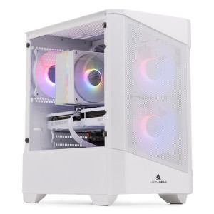 Gaming DRAGON Epic Max Alb, Intel i5-12400F 2.5GHz, 32GB DDR4, 1TB SSD, RTX 4070 12GB GDDR6, Iluminare RGB