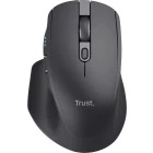 Mouse Trust OZAA+ Multi-Device, silentios, compact, Bluetooth + 2.4GHz, 800-3200 DPI, Black