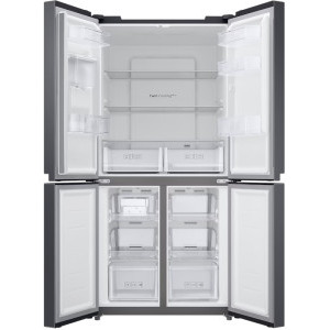 Samsung RF48A401EB4/EO, 488 L, Clasa E, No Frost, Digital Inverter, Twin Cooling Plus, Dozator apa + gheata, Control electronic, 179 cm, Negru