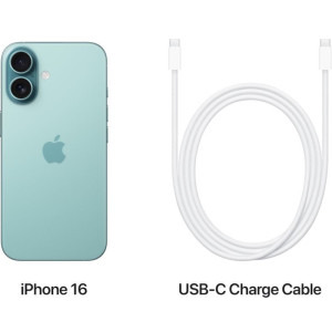 Apple iPhone 16 Plus, 128GB, 5G, Teal