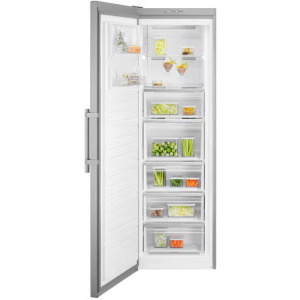 Electrolux Congelator LUS7ME28X, 278 L, Clasa E, No Frost, MultiFlow, OpenSpace, Control electronic, Iluminare LED, 186 cm, Inox