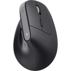 Mouse Trust Bayo+ Ergonomic, Silent click, Reincarcabil USB-C, Bluetooth + 2.4 GHz, Black