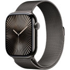 SmartWatch Apple Watch Series 10, 46mm Carcasa Titanium Slate, Slate Milanese Loop - M/L, GPS + Cellular