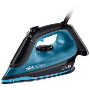 Braun Fier de calcat TexStyle 5 SI5256BL, 2600W, 50g/min, Negru/Albastru