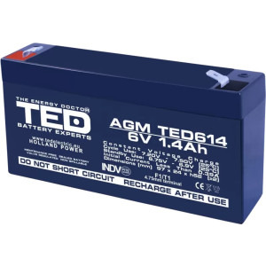 TED AGM TED614 6V 1.4A