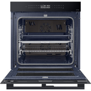 Samsung NV7B4345VAK/U2 Bespoke, Electric, 76 L, Autocuratare catalitica, Dual Cook Flex, Display, Air Sous Vide, Natural Steam, Clasa A+, Negru