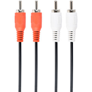 Cablu audio Gembird 2x RCA Male - 2x RCA Male, 1.8m, negru