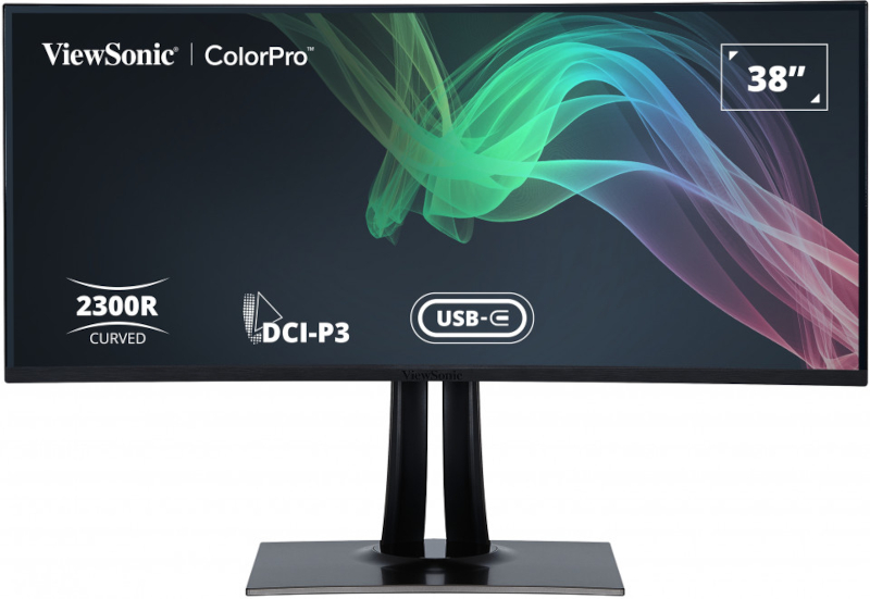 Monitor LED ViewSonic ColorPro VP3881a Curbat 37.5 inch UWQHD+ IPS 5 ms 60 Hz USB-C FreeSync