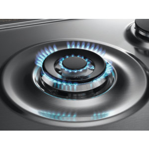 Electrolux KGS64562SX, Gaz, 4 arzatoare, Wok, Aprindere electrica integrata, Gratare fonta, 60 cm, Inox