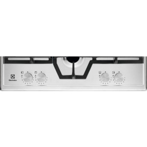 Electrolux KGS64562SX, Gaz, 4 arzatoare, Wok, Aprindere electrica integrata, Gratare fonta, 60 cm, Inox