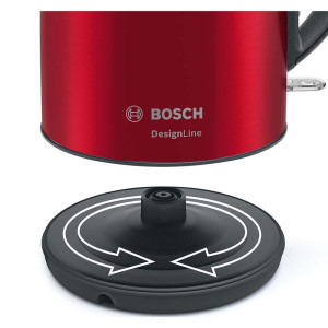 Bosch DesignLine TWK4P434, 1.7L, 2400W, Rosu-Gri