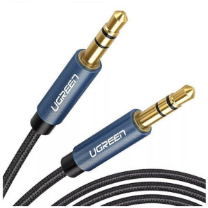 Ugreen AV112, Jack 3.5 mm Male - Jack 3.5 mm Male, 2m, negru-albastru