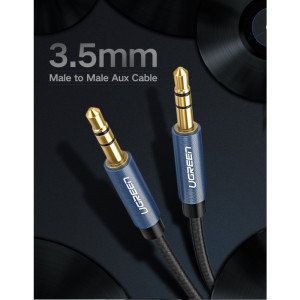 Ugreen AV112, Jack 3.5 mm Male - Jack 3.5 mm Male, 1.5m, negru-albastru