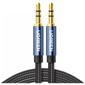 Ugreen AV112, Jack 3.5 mm Male - Jack 3.5 mm Male, 1.5m, negru-albastru