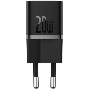 Baseus GaN5, 1x USB-C, Fast Charger 20W, Black