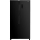 Frigider Side By Side Heinner HSBS-HM532NFGBKE++, 532 L, Clasa E, No Frost, Inverter, Display LED, Iluminare LED, 177 cm, Negru