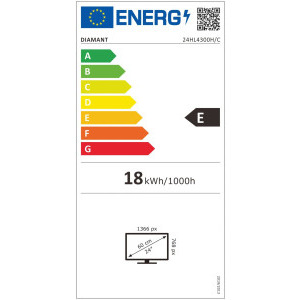 Horizon Diamant 24HL4300H/C Seria HL4300H/C 60cm negru HD Ready