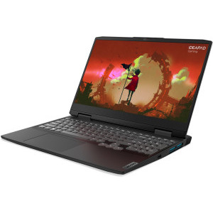 Lenovo Gaming 15.6'' IdeaPad 3 15ARH7, FHD IPS 120Hz, Procesor AMD Ryzen™ 5 7535HS (16M Cache, up to 4.55 GHz), 16GB DDR5, 512GB SSD, GeForce RTX 2050 4GB, No OS, Onyx Grey