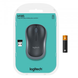 Logitech M185, Wireless, Blue