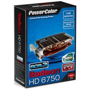 PowerColor Radeon HD6750 SCS3 1GB GDDR5 128-bit DiRT 3 Edition