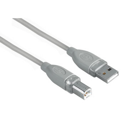 Cablu periferice Hama USB 2.0 Male tip A - USB 2.0 Male tip B, 5m, gri