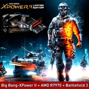 MSI Big Bang-XPower II Limited Edition: Big Bang-XPower II + R7970-2PMD3GD5 + Battlefield 3 bundle