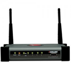 Router wireless Intellinet 300N 300 Mb/s 4-Ports - PC Garage