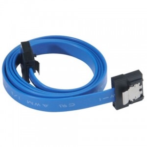 AKASA Cablu SATA M - SATA M, 15cm, albastru