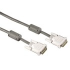 Hama DVI-D Male - DVI-D Male, Single Link, 1.8m, alb
