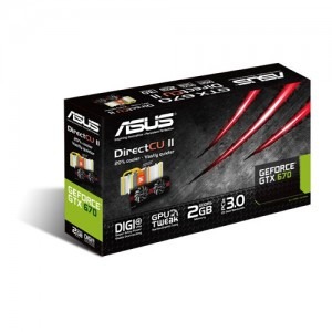 ASUS GeForce GTX 670 DirectCU II 2GB GDDR5 256-bit