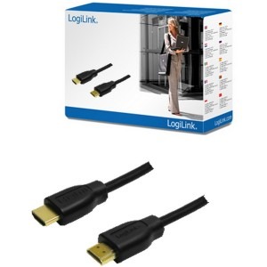 Logilink HDMI Male - HDMI Male, 1.5m, negru