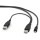 Cablu periferice Gembird 2x USB 2.0 Male tip A - miniUSB 2.0 Male tip B, 0.9m, negru