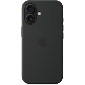 Apple Protectie pentru spate, material silicon, cu MagSafe pentru iPhone 16, culoare Black
