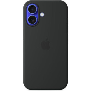 Apple Protectie pentru spate, material silicon, cu MagSafe pentru iPhone 16, culoare Black