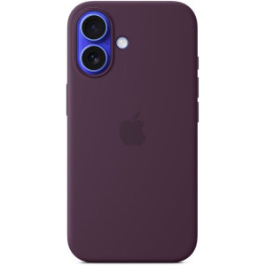 Apple Protectie pentru spate, material silicon, cu MagSafe pentru iPhone 16, culoare Plum