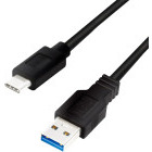Cablu de date / adaptor Logilink CU0166, USB-A Male la USB-C Male, 0.15 m, Black