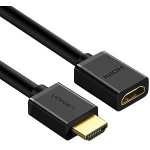 Cablu video Ugreen HD107 Prelungitor HDMI Male - HDMI Female, v2.0, 5 m, Negru