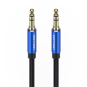 Vention Jack 3.5 mm Male - Jack 3.5 mm Male, 1m, albastru