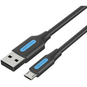 Vention USB 2.0 Male - microUSB 2.0 Male, 1m, negru