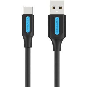 Vention USB Male la USB-C Male, 0.5 m, Black, amperaj maxim suportat 3A