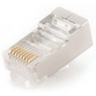 Accesoriu retea Spacer Mufa RJ45 pentru cablu UTP CAT5e PassThrough 100 buc