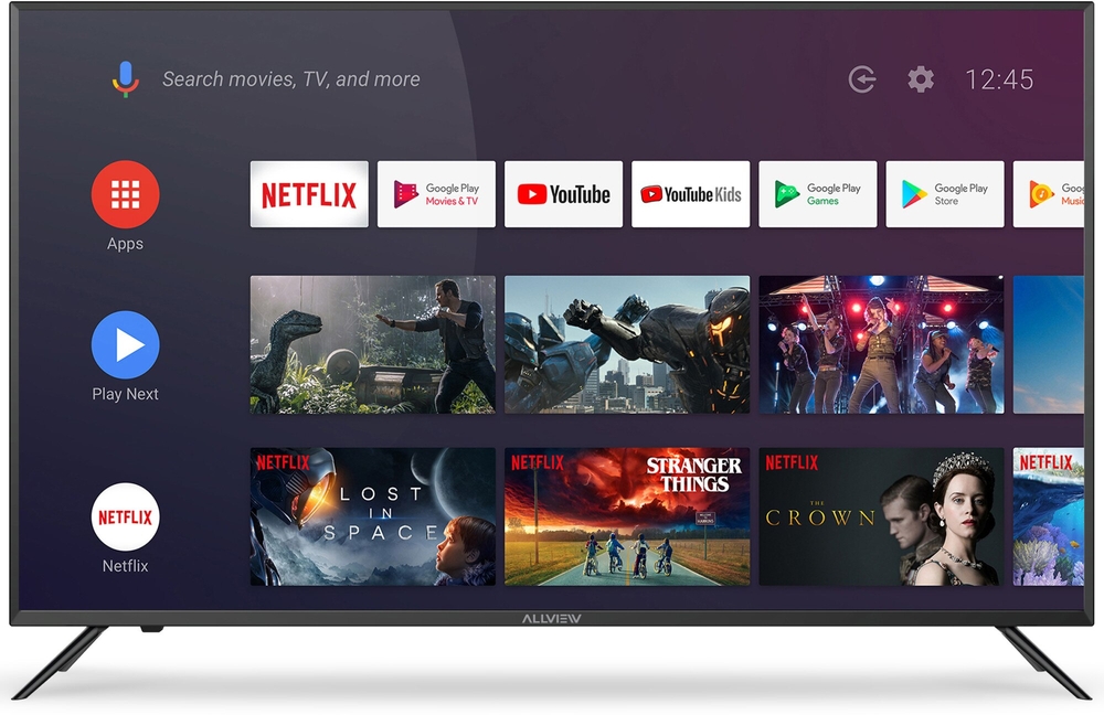 Televizor LED Allview Smart TV Android 58ePlay6000-U Seria ePlay6000-U 147cm negru 4K UHD HDR