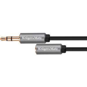 Kruger&Matz Jack 3.5 mm Male - Jack 3.5 mm Female, 3m, negru