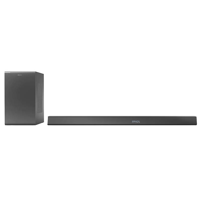 Boxa Philips TAB8905/10, 3.1.2, 360W, Subwoofer Wireless, Dolby Atmos, Gri inchis