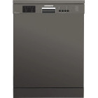 Masina de spalat vase Heinner HDW-FS6006DGE++, 12 seturi, 6 programe, Clasa E, Half Load, AquaStop, 60 cm, Antracit