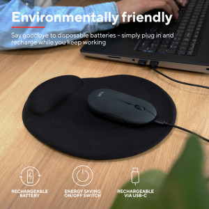 Trust Puck, Wireless/Bluetooth, Black