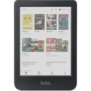 Rakuten Kobo Clara ブラック 6インチ E-book Reader RAKUTEN KOBO Clara Color, 6 inch Comfort Light, IPX8