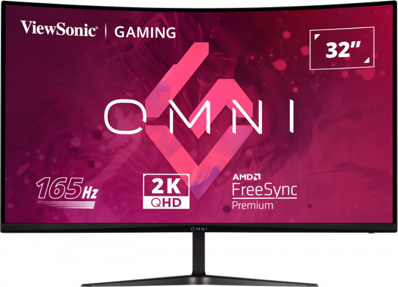 Monitor LED ViewSonic Gaming VX3218C-2K Curbat 31.5 inch QHD VA 1 ms 165 Hz HDR FreeSync Premium