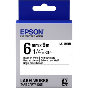 Consumabil Epson Banda etichete LK-2WBN 6 mm Black on White